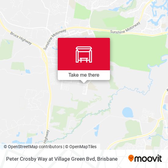 Peter Crosby Way at Village Green Bvd map