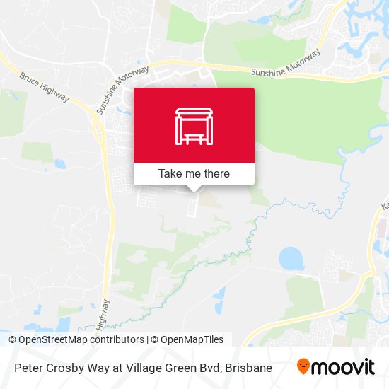 Peter Crosby Way at Village Green Bvd map