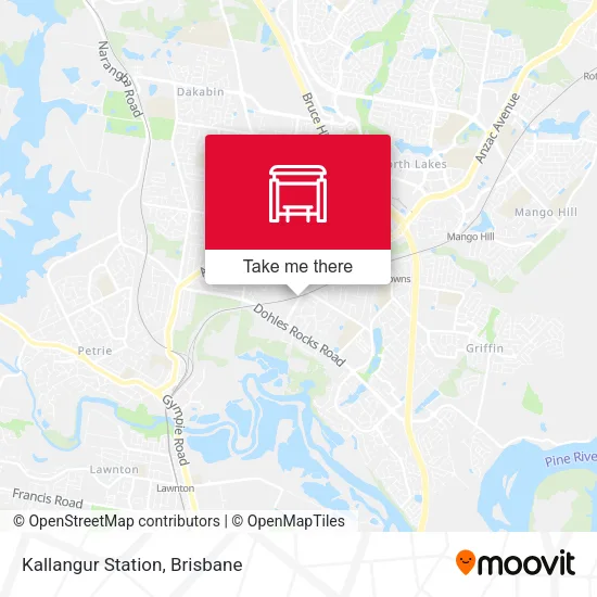 Kallangur Station map