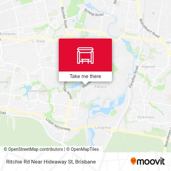 Mapa Ritchie Rd Near Hideaway St