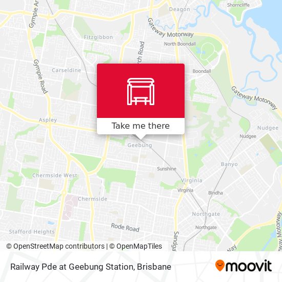 Railway Pde at Geebung Station map