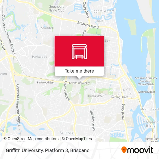Mapa Griffith University, Platform 3