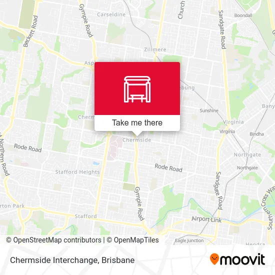 Mapa Chermside Interchange