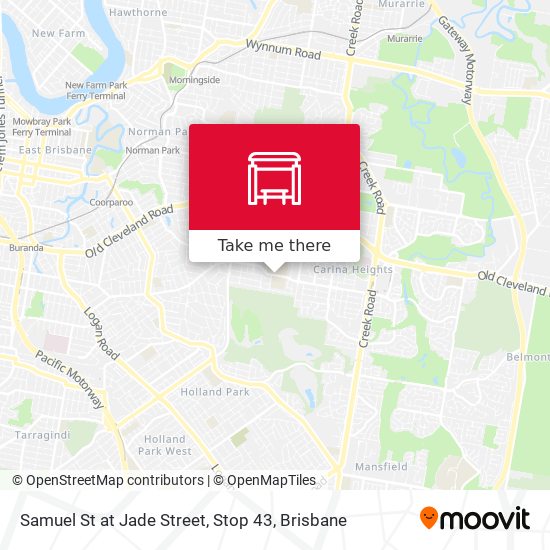 Samuel St at Jade Street, Stop 43 map