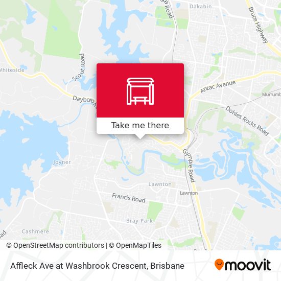 Affleck Ave at Washbrook Crescent map
