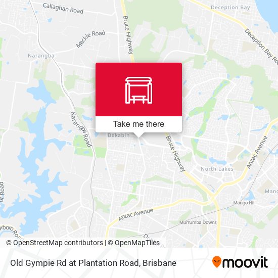 Old Gympie Rd at Plantation Road map