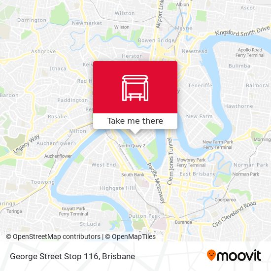 Mapa George Street Stop 116