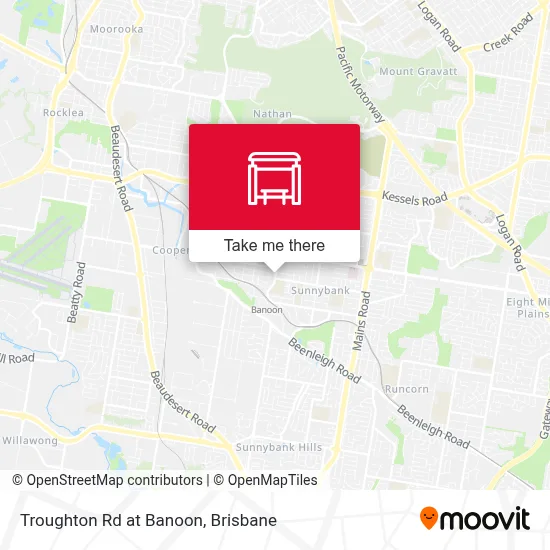 Banoon Map Troughton Rd at Banoon stop - Routes, Schedules, and Fares