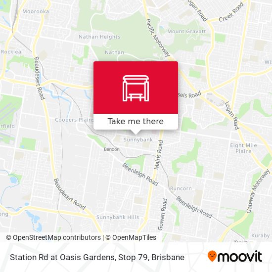 Station Rd at Oasis Gardens, Stop 79 map