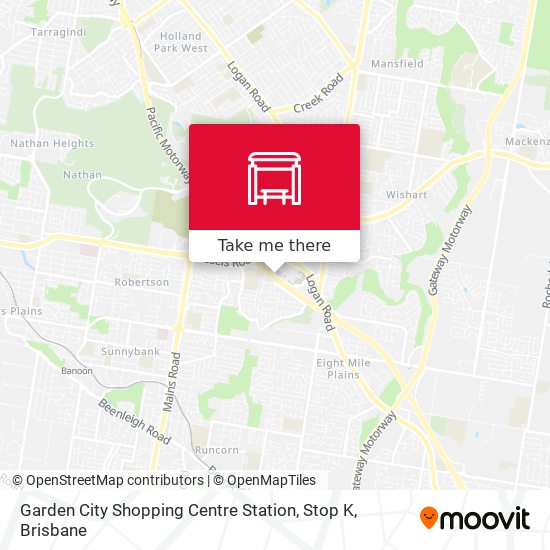 Garden City Shopping Centre Station, Stop K map