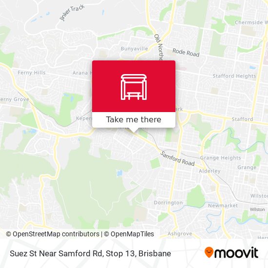 Suez St Near Samford Rd, Stop 13 map