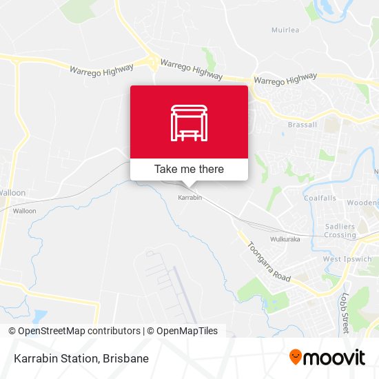 Karrabin Station map