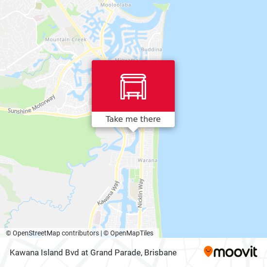 Kawana Island Bvd at Grand Parade map