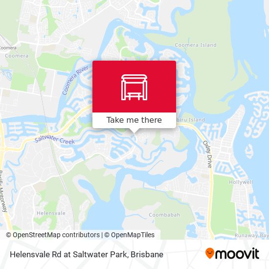 Helensvale Rd at Saltwater Park map