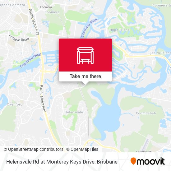 Helensvale Rd at Monterey Keys Drive map