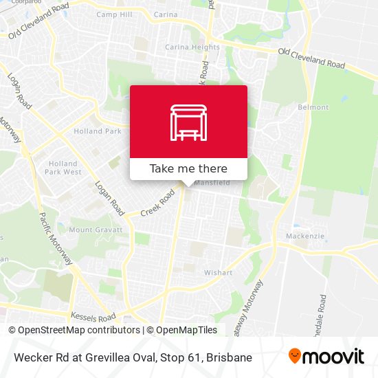 Wecker Rd at Grevillea Oval, Stop 61 map