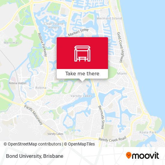 Mapa Bond University