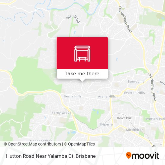 Hutton Road Near Yalamba Ct map