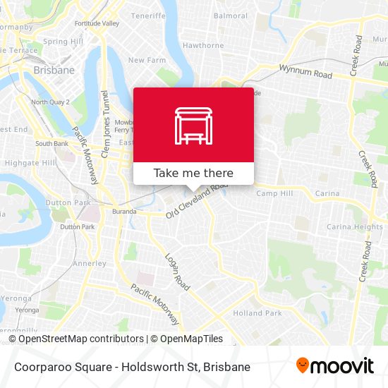 Mapa Coorparoo Square - Holdsworth St