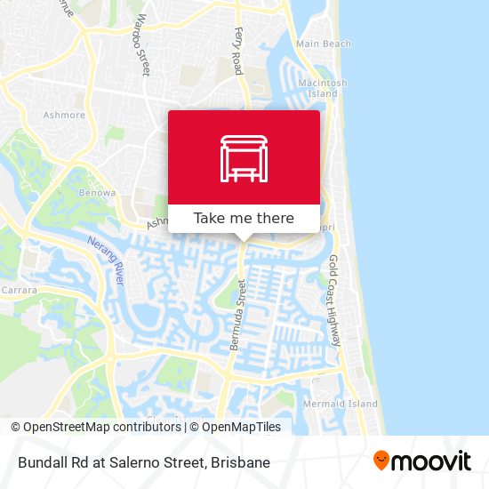 Bundall Rd at Salerno Street map