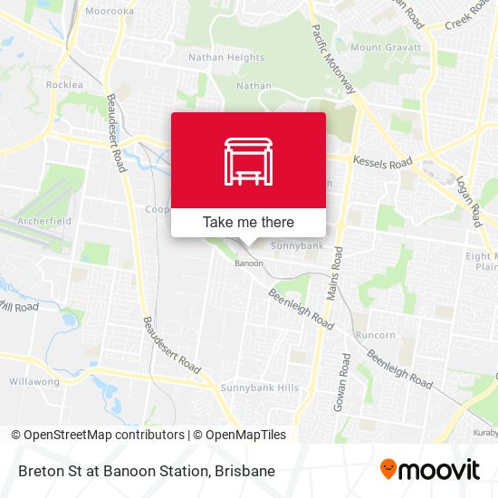 Breton St at Banoon Station map