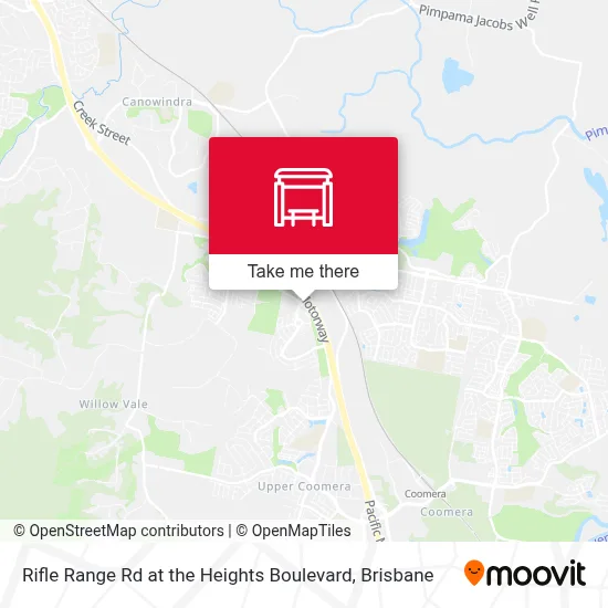 Mapa Rifle Range Rd at the Heights Boulevard