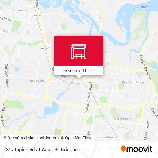 Strathpine Rd at Adair St map