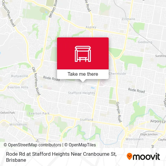 Mapa Rode Rd at Stafford Heights Near Cranbourne St