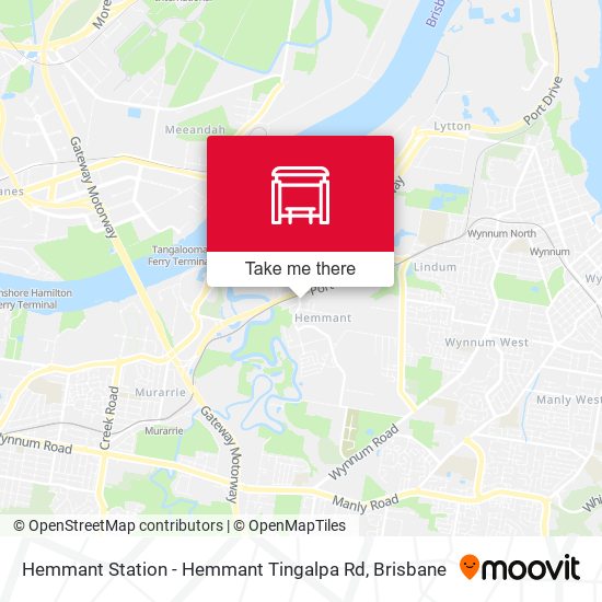 Hemmant Station - Hemmant Tingalpa Rd map