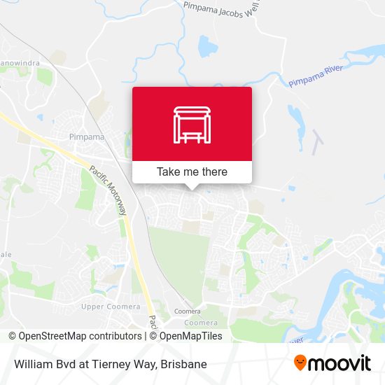 William Bvd at Tierney Way map