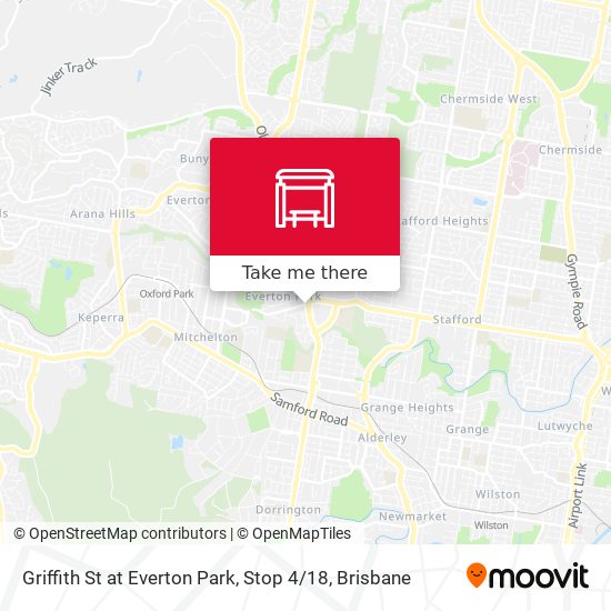 Griffith St at Everton Park, Stop 4 / 18 map