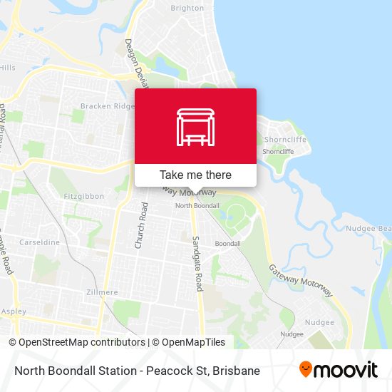 North Boondall Station - Peacock St map