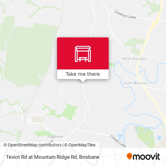 Teviot Rd at Mountain Ridge Rd map
