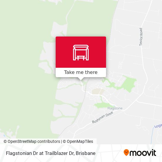 Flagstonian Dr at Trailblazer Dr map