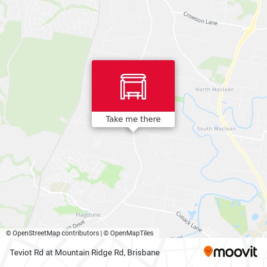 Teviot Rd at Mountain Ridge Rd map