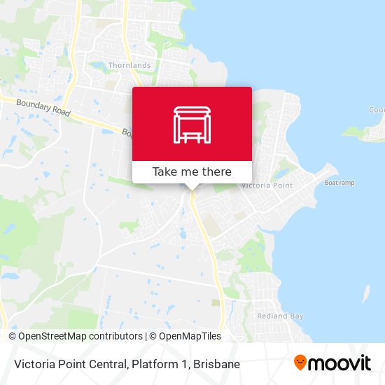 Victoria Point Central, Platform 1 map