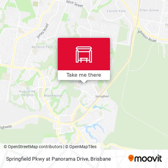 Springfield Pkwy at Panorama Drive map