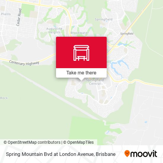 Spring Mountain Bvd at London Avenue map