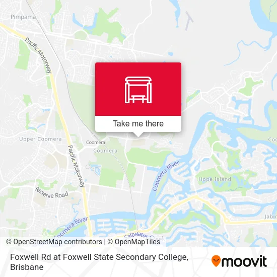 Mapa Foxwell Rd at Foxwell State Secondary College