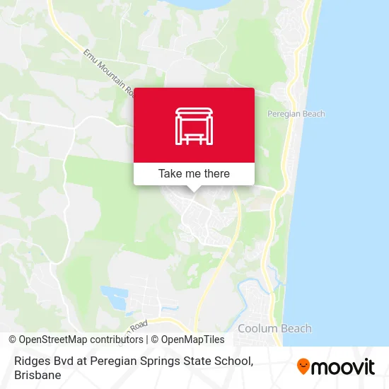 Mapa Ridges Bvd at Peregian Springs State School