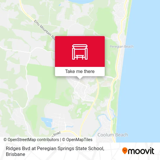 Mapa Ridges Bvd at Peregian Springs State School