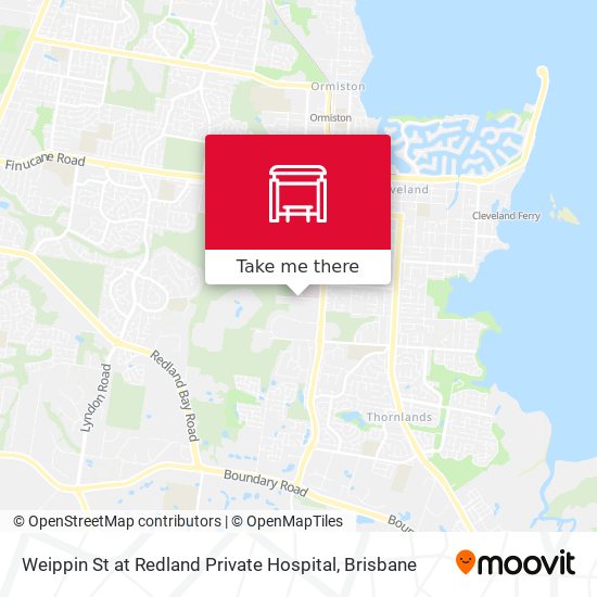 Weippin St at Redland Private Hospital map