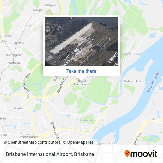 Mapa Brisbane International Airport