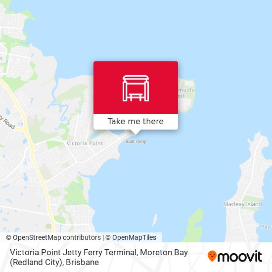 Mapa Victoria Point Jetty Ferry Terminal, Moreton Bay (Redland City)