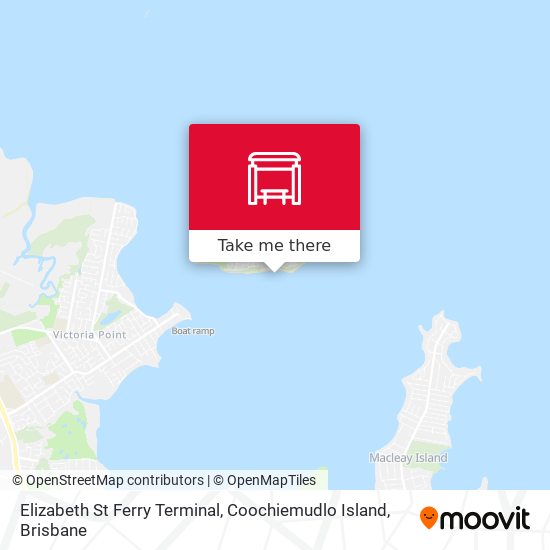 Elizabeth St Ferry Terminal, Coochiemudlo Island map