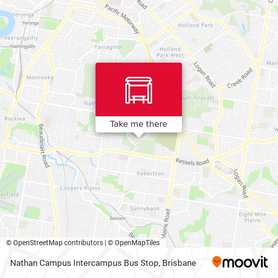 Nathan Campus Intercampus Bus Stop map
