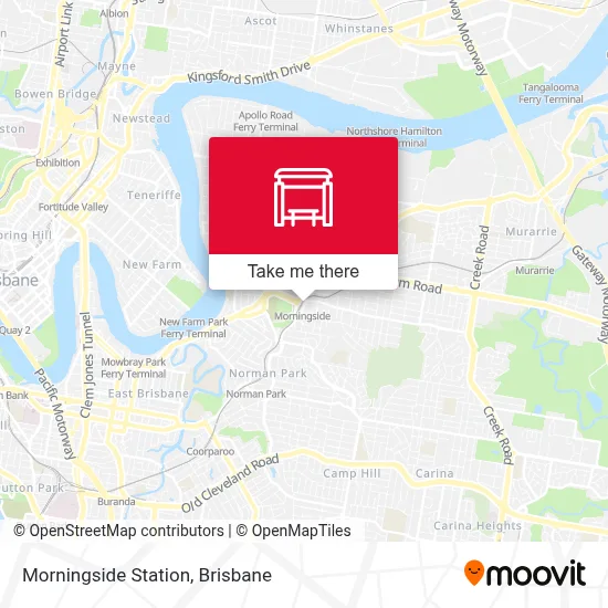 Mapa Morningside Station