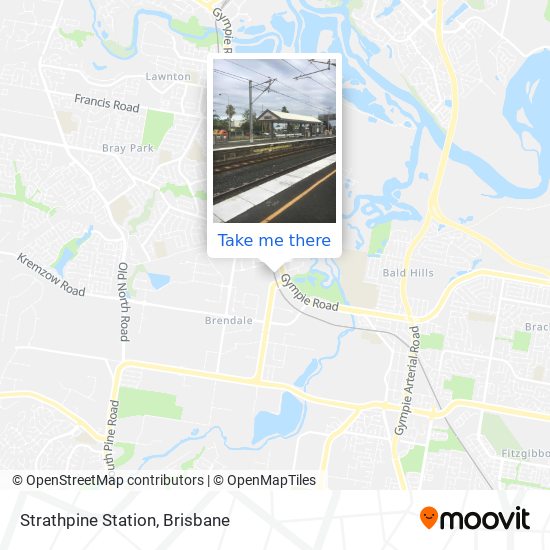 Strathpine Station map