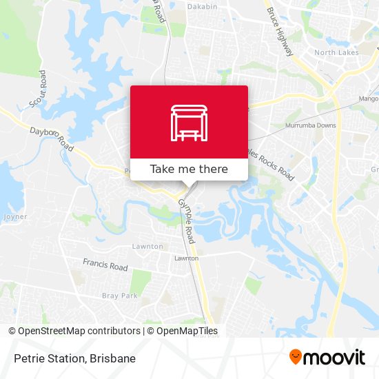 Petrie Station map