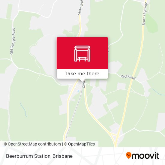 Mapa Beerburrum Station